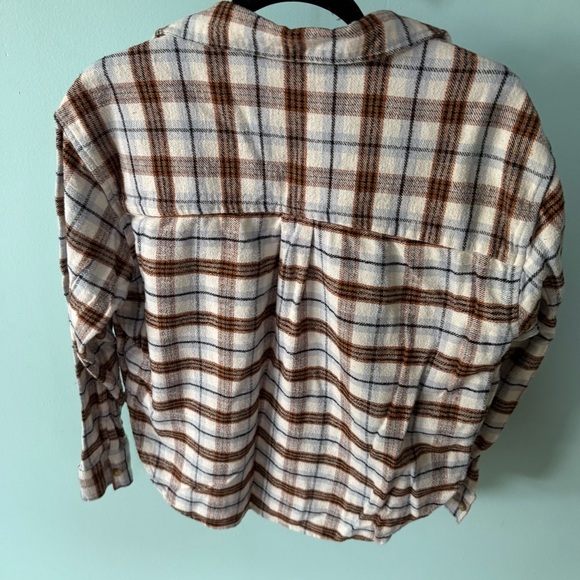 Free Assembly Women's Long Sleeve Work Shirt Large Flannel Fall - Picture 5 of 6